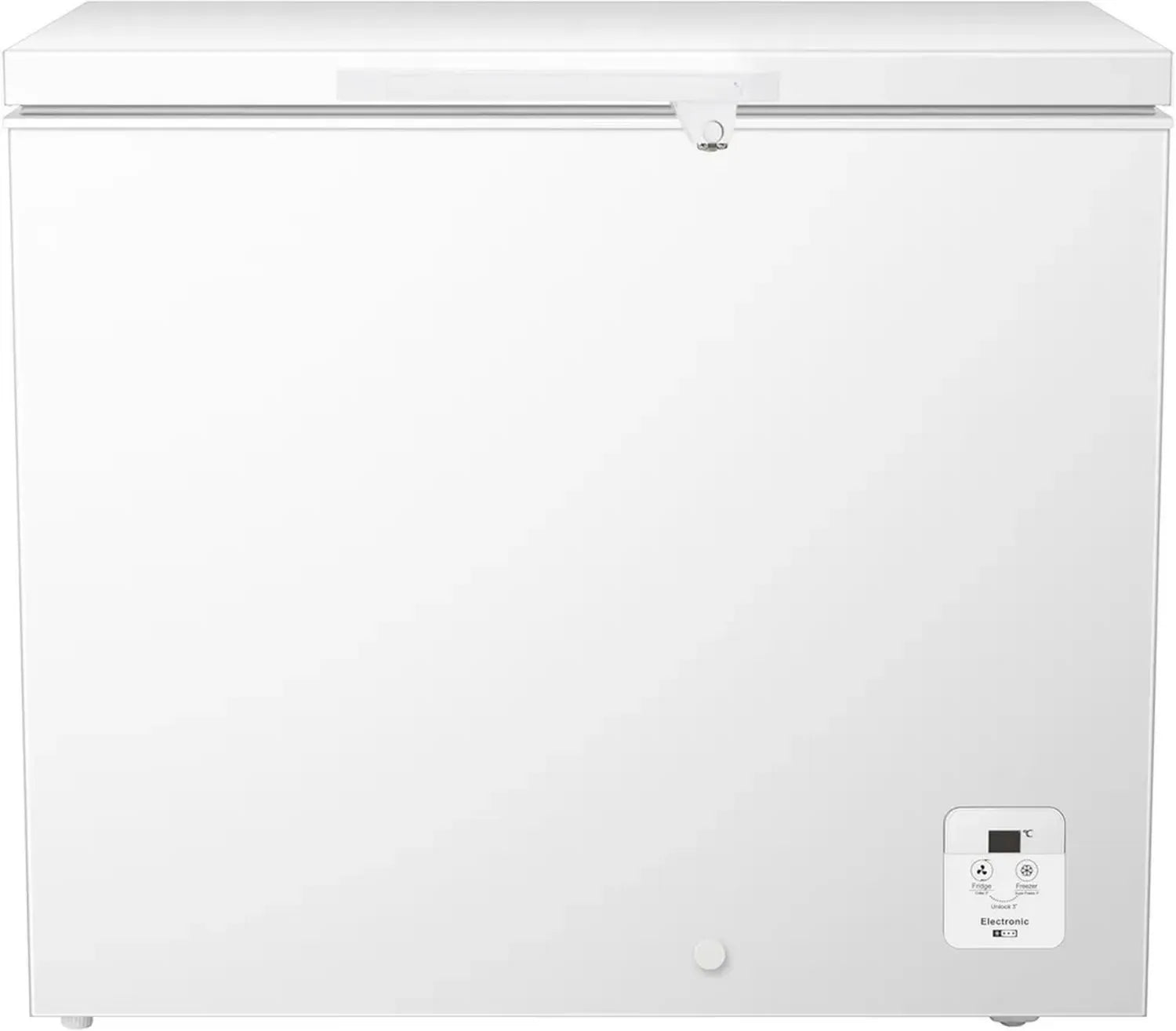 PKM GT200A Gefriertruhe mit 217L Volumen, 38 dB, 2 Körbe, 4-Sterne-Gefrierfach, Freistehend