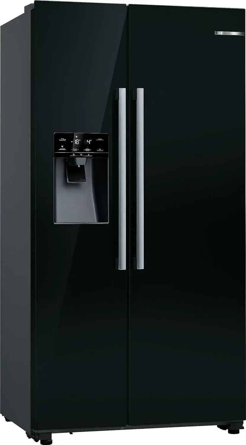 Bosch Serie 6 Side-by-Side Kühlschrank 561L, Eis- und Wasserspender, No Frost, schwarz