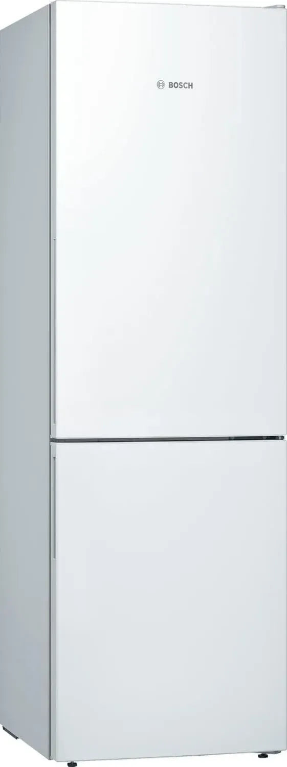 Bosch Serie 6 Kühl-Gefrierkombination, 186 cm Höhe, 214 L Kühlen, 88 L Gefrieren, VitaFresh für Frische, LowFrost für weniger Abtauen, LED-Licht, Weiß