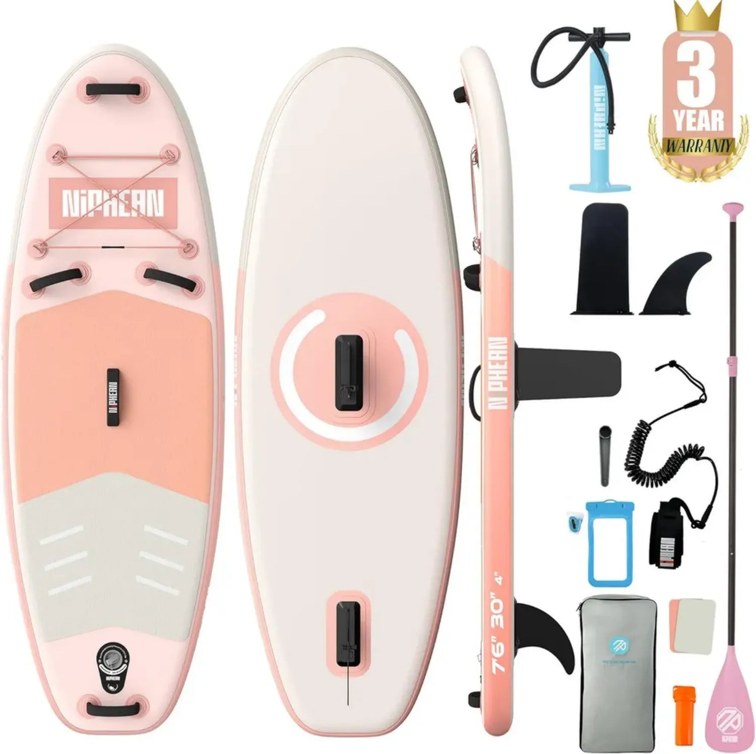 Leichtes SUP-Board für Frauen mit Sitz, Anti-Rutsch und Stabilität, aufblasbar für Yoga & Haustiere